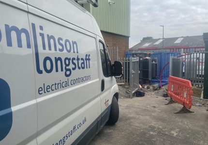 Tomlinson Longstaff van at Power Upgrade at Stanley Vickers Ltd