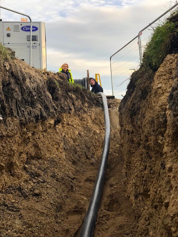 Underground cabling - South Tyneside Hospital