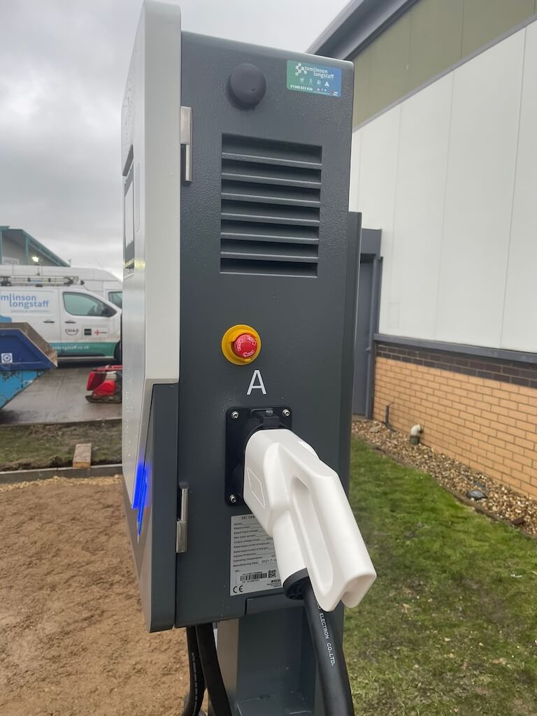DC Electric Vehicle Rapid Charge Point for St Astier