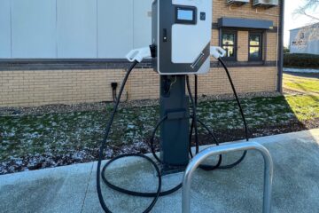 To install a DC (Direct Current) Electrical Vehicle rapid charging point to site.