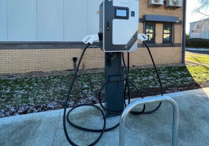 To install a DC (Direct Current) Electrical Vehicle rapid charging point to site.