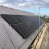 Solar Panel Installation on a Farm Building Roof