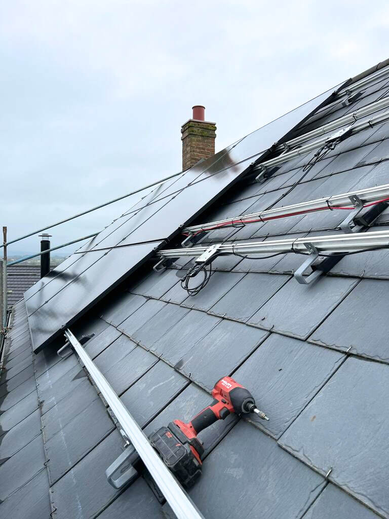 Solar Solution on Slate Roof - Long Household, Barnard Castle