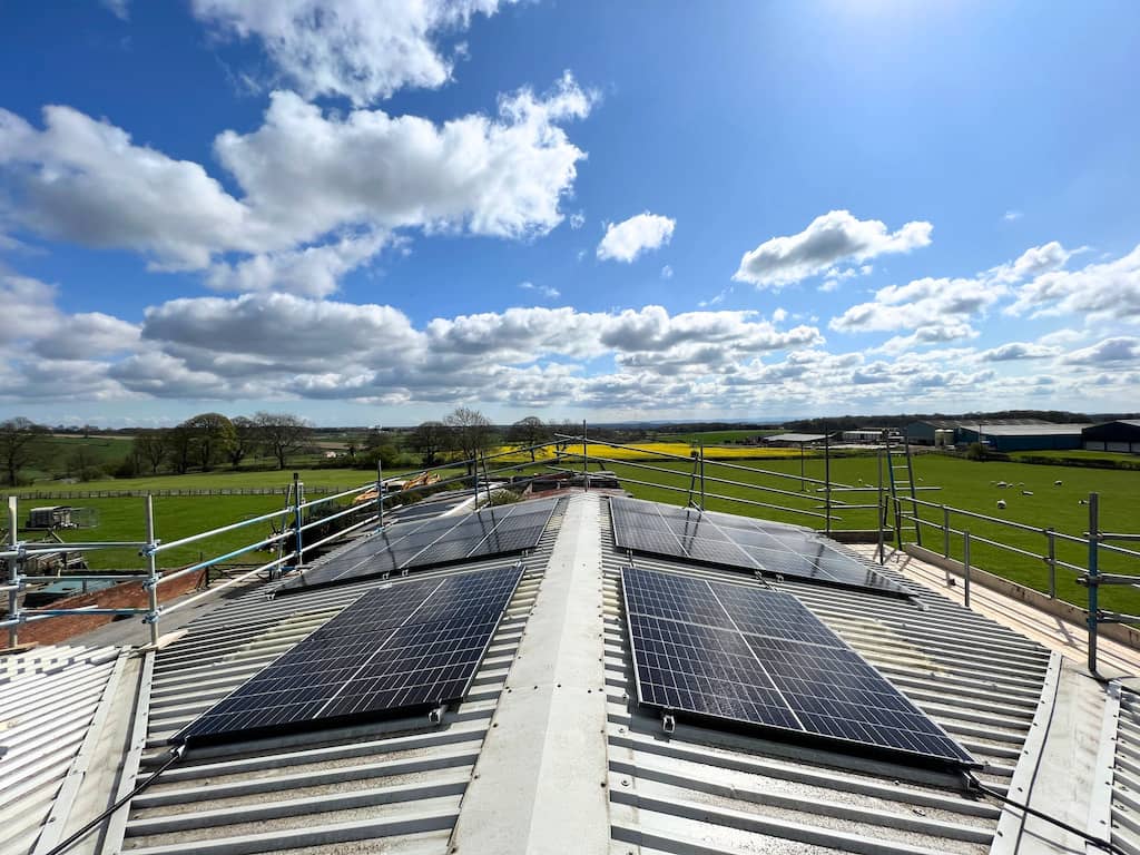 Storage Building Solar Installation in Cleveland View