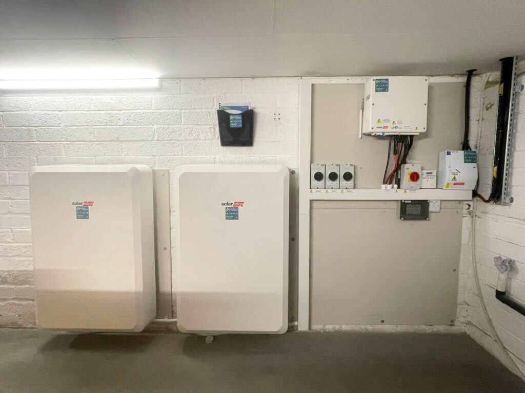 Storage Building Solar Installation in Cleveland View