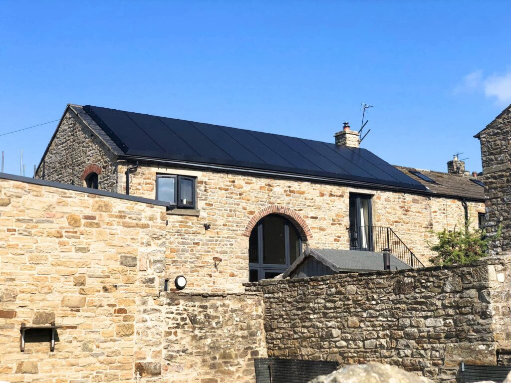 Installing solar on a slate roof in Bowes