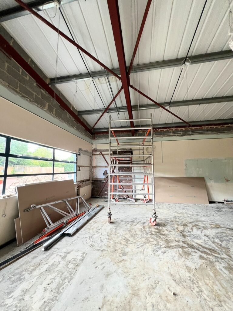 Lighting and electrical upgrade at St. Godrich's, Durham. 