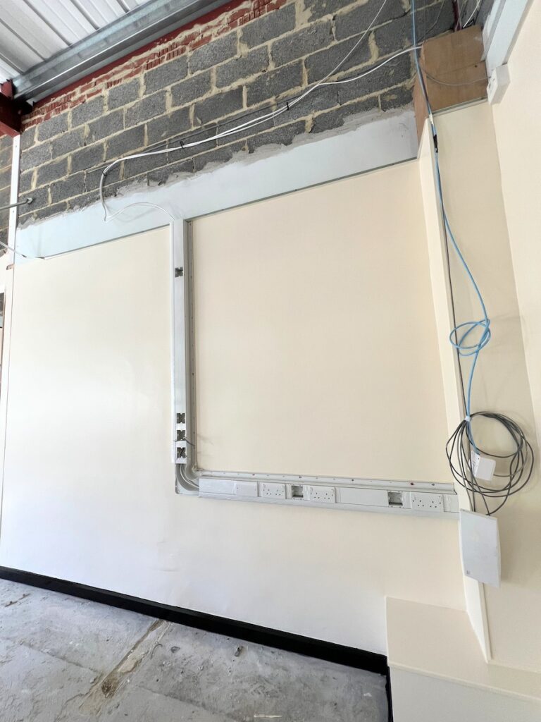 Lighting and electrical upgrade at St. Godrich's, Durham. 