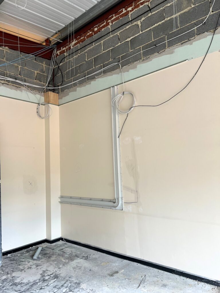 Lighting and electrical upgrade at St. Godrich's, Durham. 
