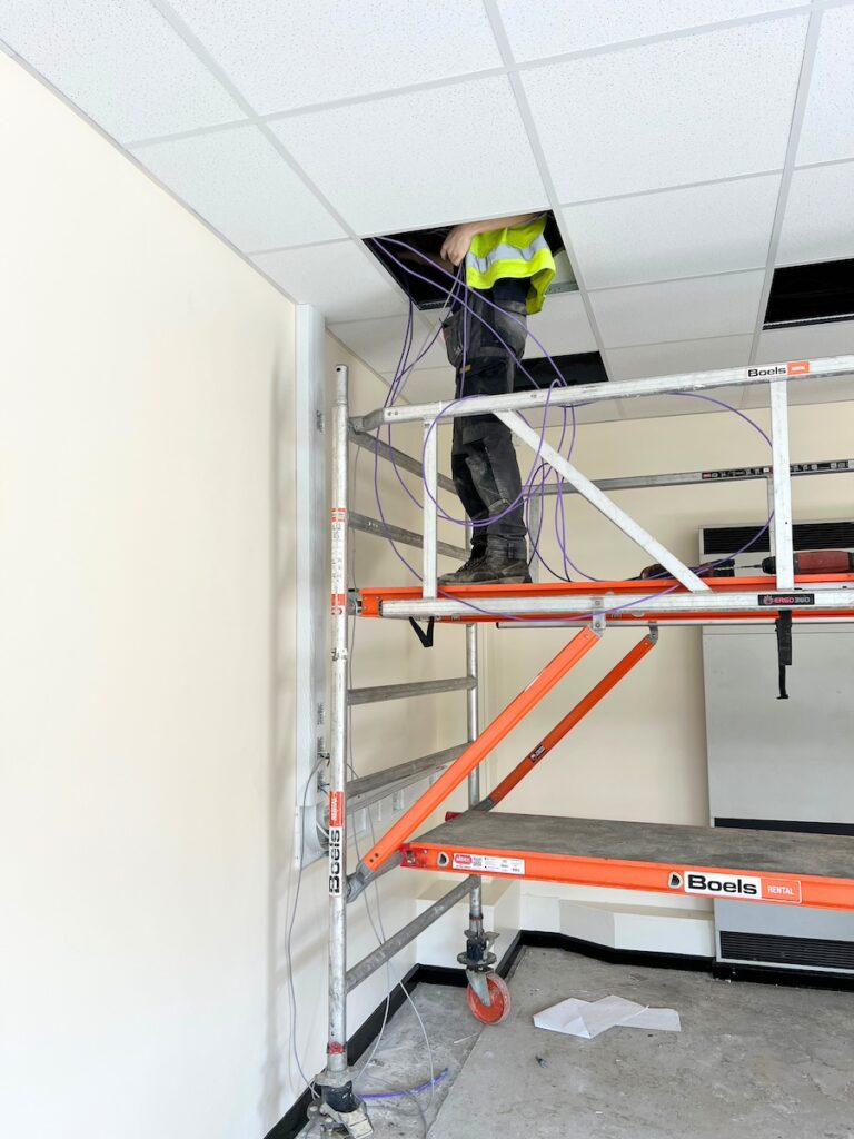 Lighting and electrical upgrade at St. Godrich's, Durham. 