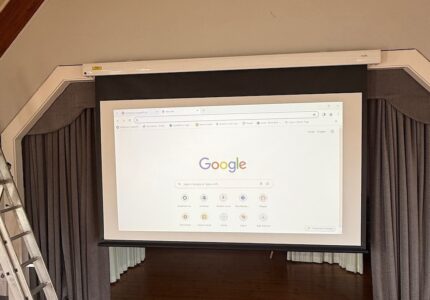 Projector, screen and speaker installation at Coundon Leeholme Community Centre