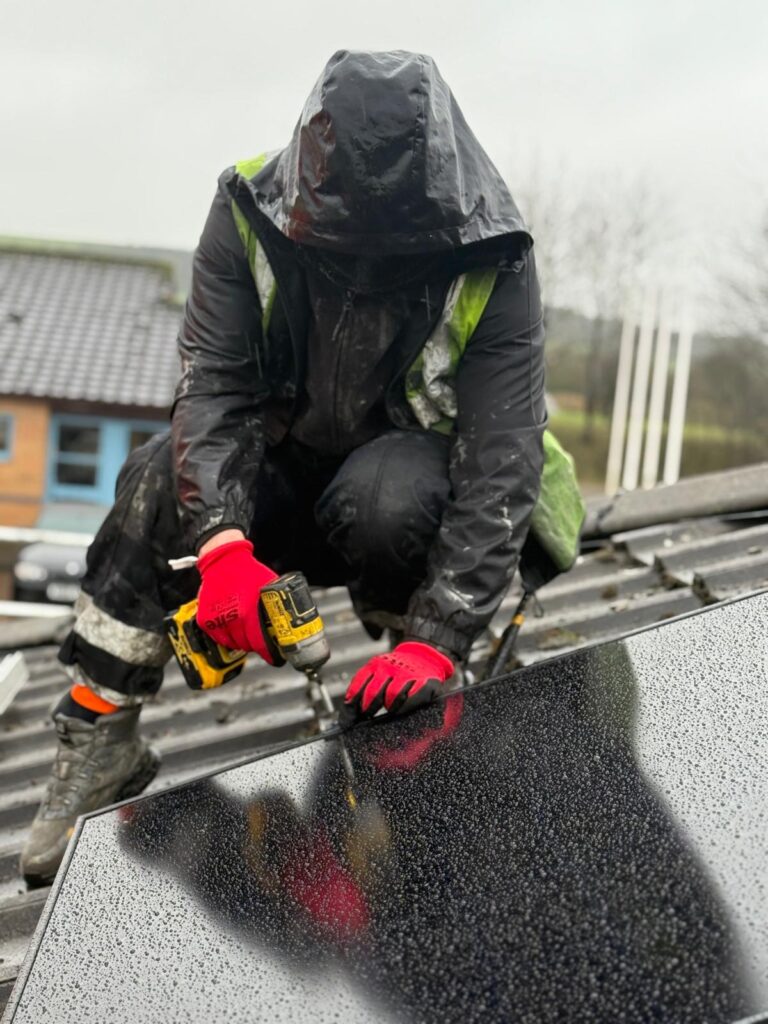 Commission of Solar Panels and Protection to Commercial Premises in Bishop Auckland