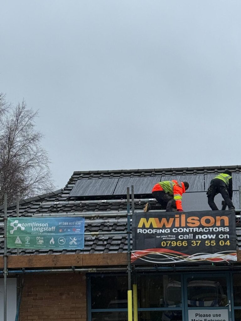 Commission of Solar Panels and Protection to Commercial Premises in Bishop Auckland